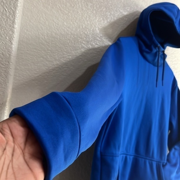 Solaris Men’s Pullover Blue Hoodie Size M Slim Kangaroo pocket - Picture 2 of 7